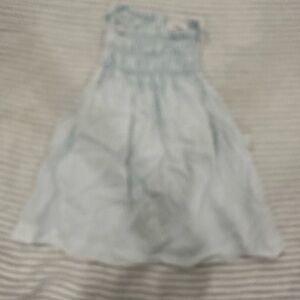 Bella Dahl White Strapless Smocked Sundress